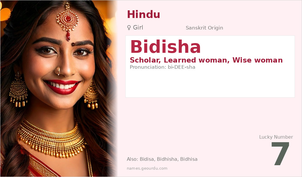 Bidisha Name Meaning and Details