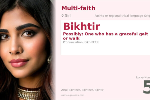 Bikhtir Name Meaning — Origin, Gender & Details (2025)
