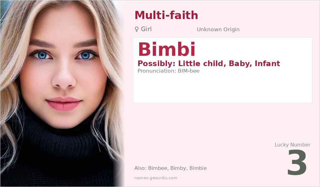Bimbi Name Meaning and Details
