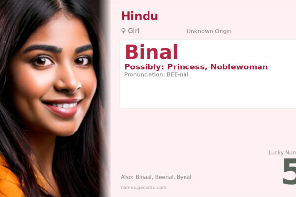 Binal Name Meaning — Origin, Gender & Details (2025)