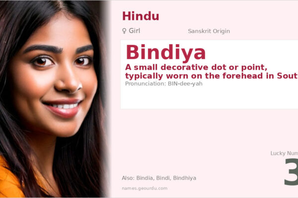 Bindiya Name Meaning — Sanskrit Origin, Girl Name & Cultural Significance (2025)