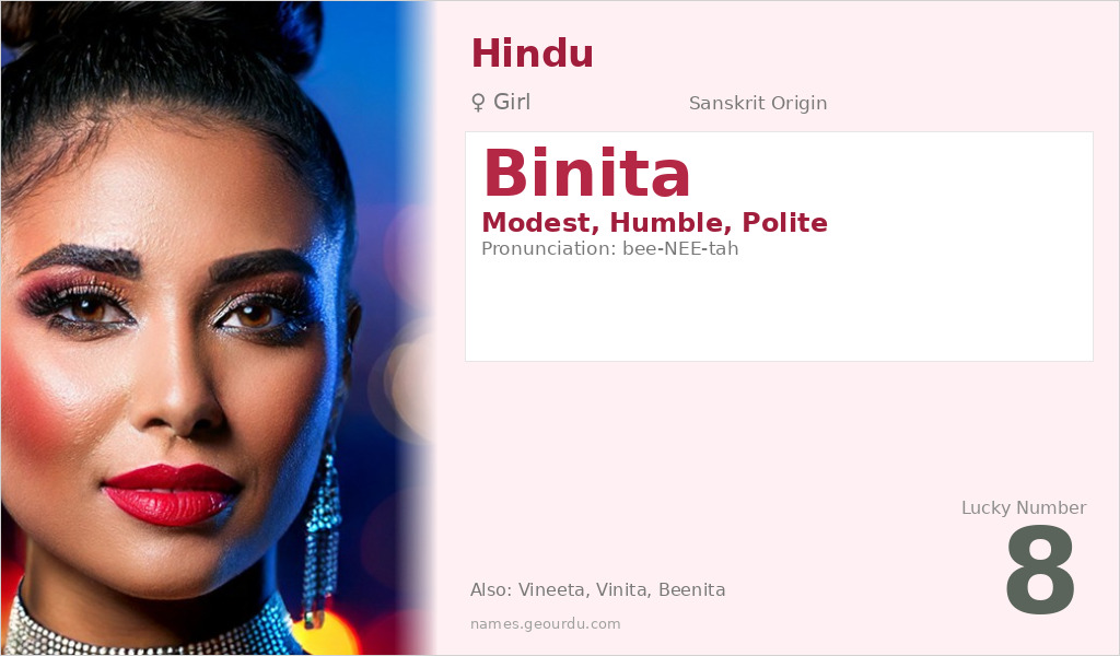 Binita Name Meaning and Details