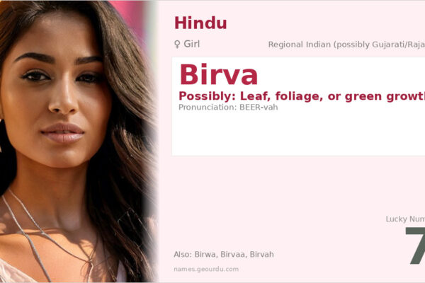 Birva Name Meaning — Origin, Gender & Details (2025)