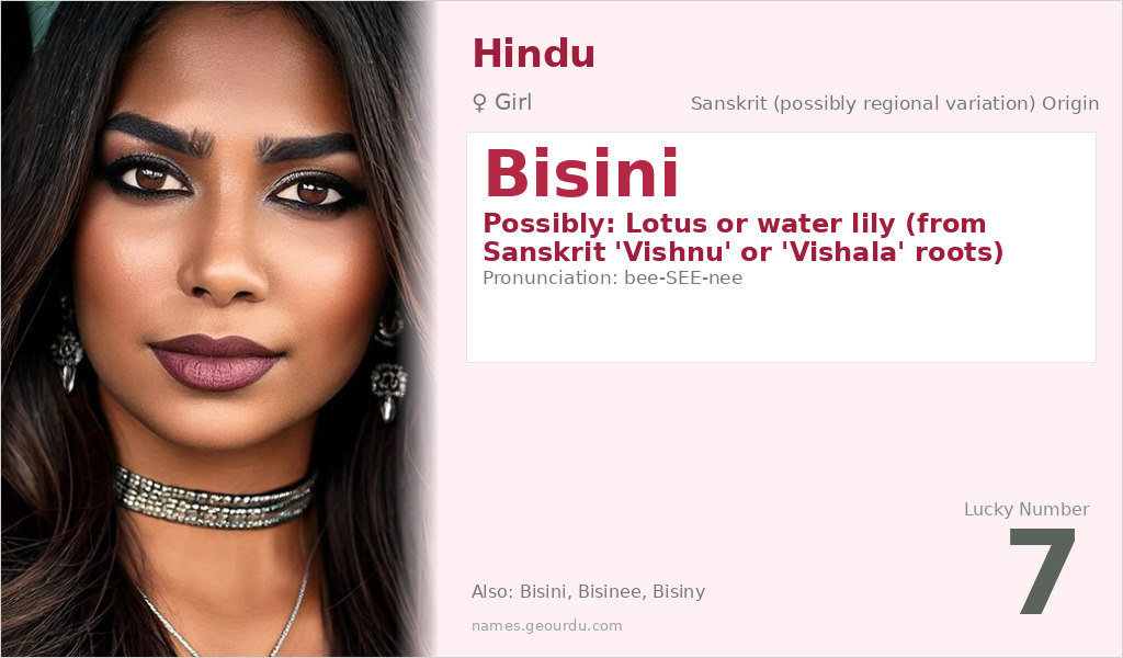 Bisini Name Meaning and Details