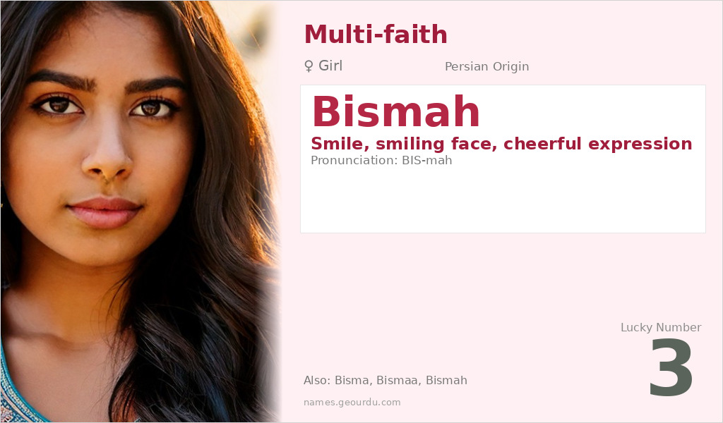 Bismah Name Meaning and Details