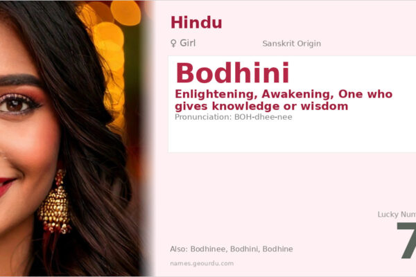 Bodhini Name Meaning — Sanskrit Origin, Girl Hindu Name & Details (2025)