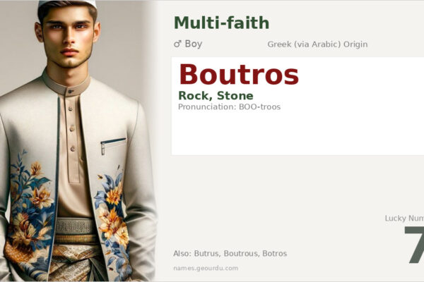 Boutros Name Meaning — Origin, Gender & Details (2025)