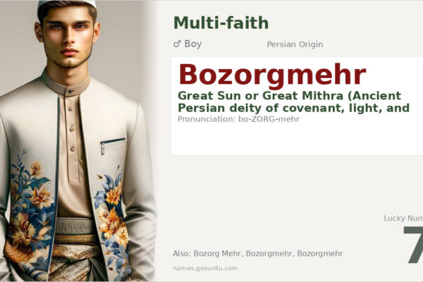 Bozorgmehr Name Meaning — Persian Origin, Boy Name & History (2025)