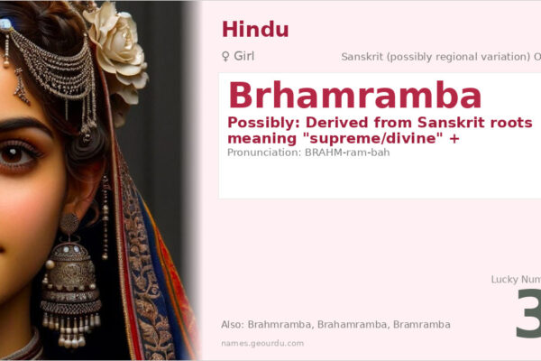 Brhamramba Meaning — Origin, Gender & Details (2025)