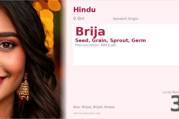 Brija Name Meaning — Sanskrit Origin, Girl Name & Details (2025)