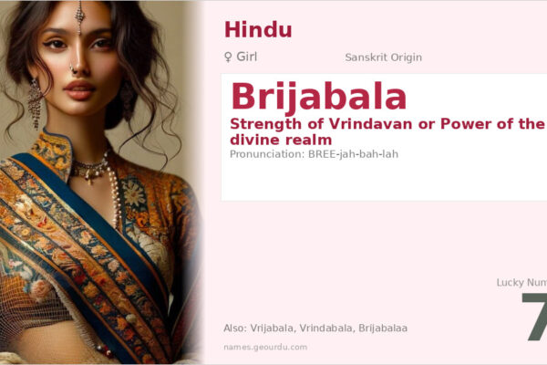 Brijabala Meaning — Sanskrit Origin, Girl Name & Details (2025)