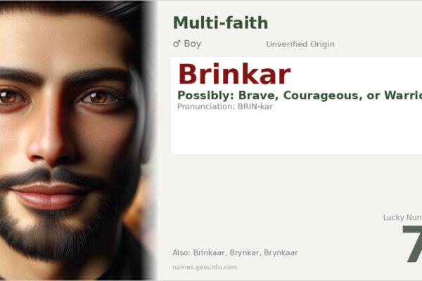 Brinkar Name Meaning — Origin, Gender & Details (2025)