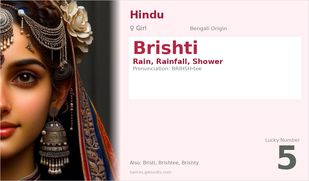 Brishti Name Meaning and Details