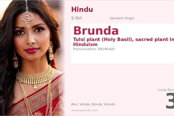Brunda Name Meaning — Sanskrit Origin, Girl Name & Details (2025)