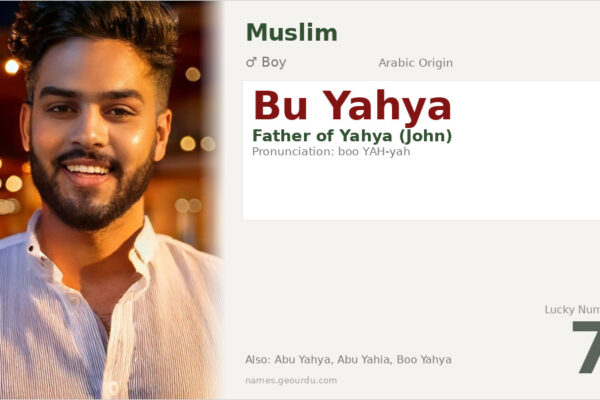 Bu Yahya Name Meaning — Arabic Origin, Boy Name & Islamic Significance (2025)