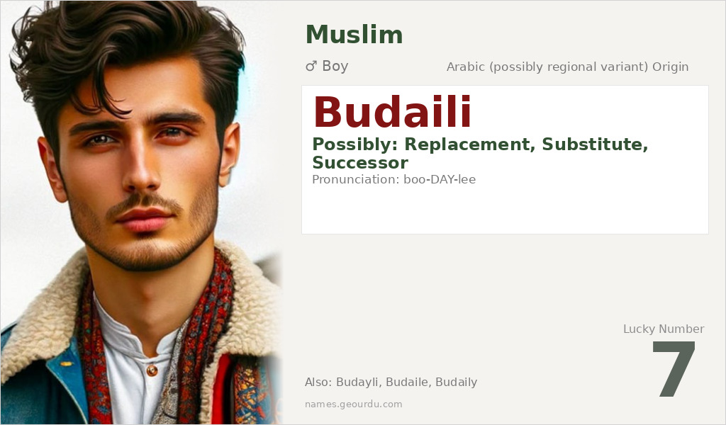 Budaili Name Meaning and Details