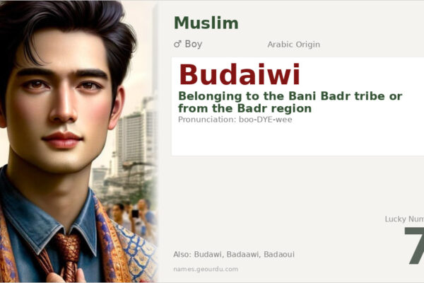Budaiwi Name Meaning — Arabic Origin, Tribal Significance & Details (2025)