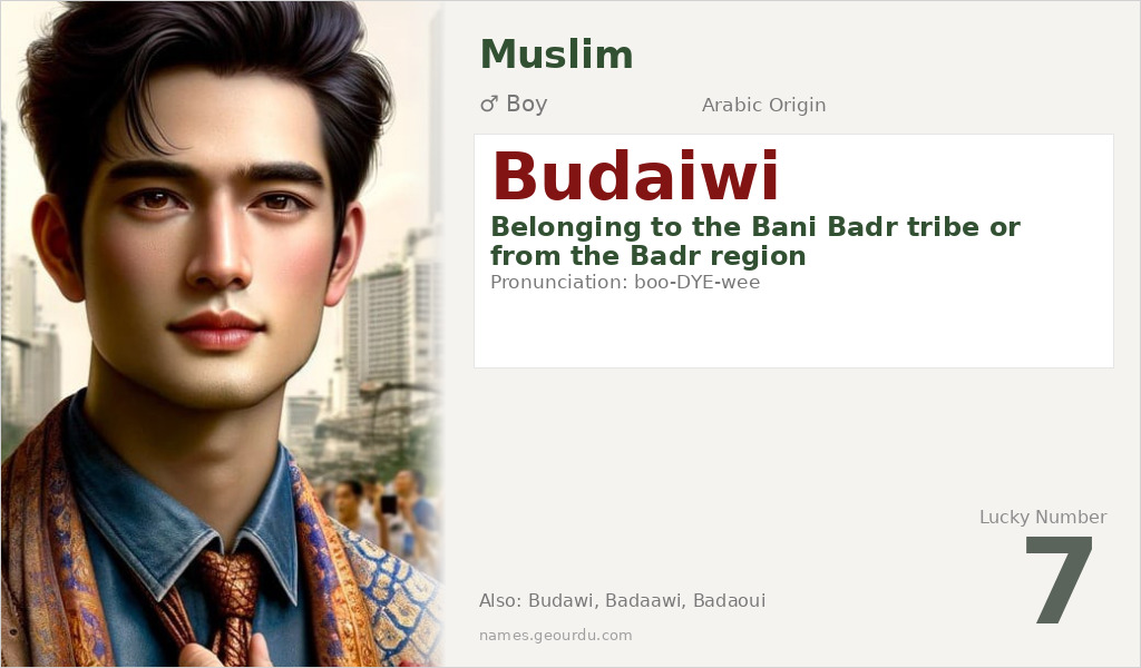Budaiwi Name Meaning and Details