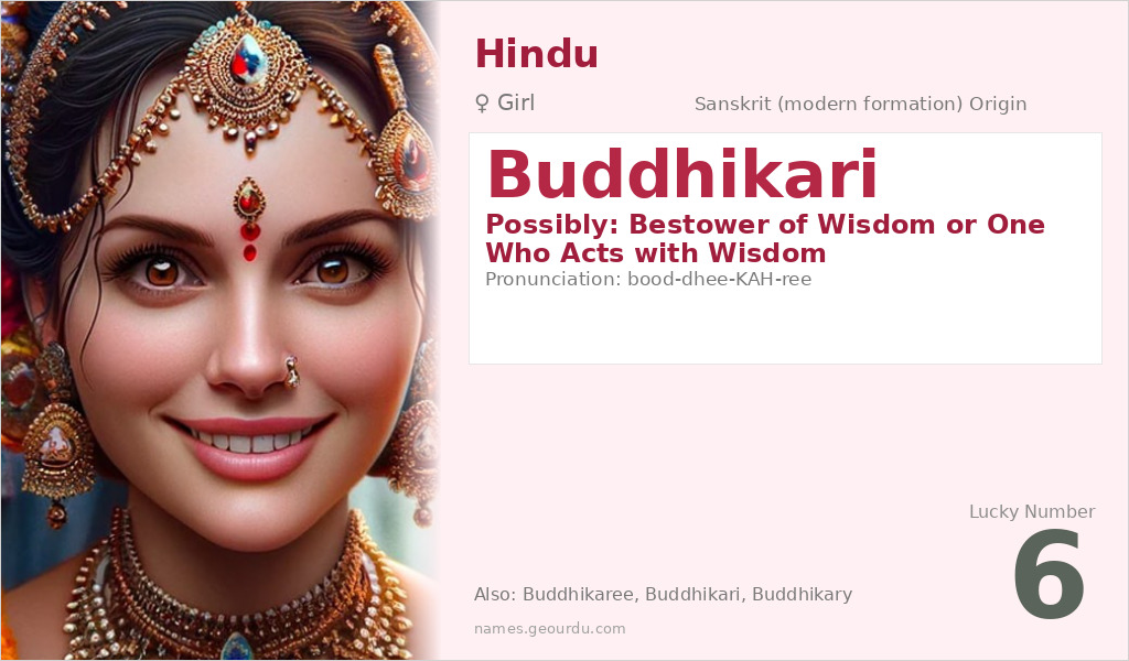 Buddhikari Name Meaning and Details