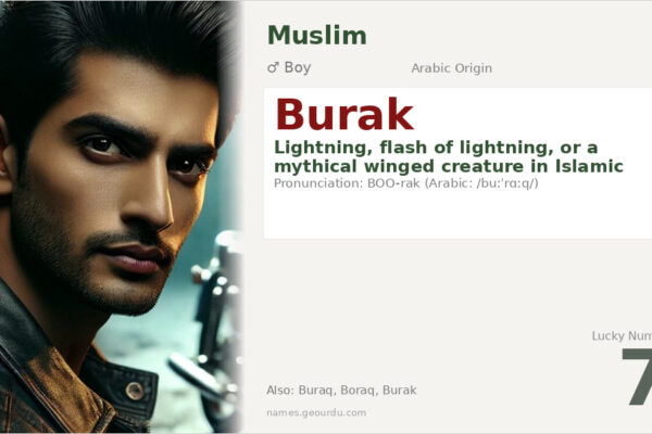 Burak Name Meaning — Arabic Origin, Lightning & Islamic Significance (2025)