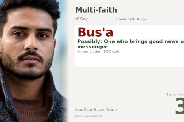 Bus’a Name Meaning — Origin, Gender & Details (2025)