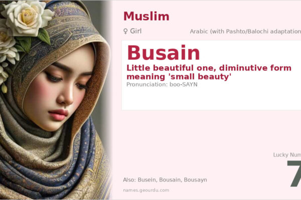 Busain Name Meaning — Arabic Origin, Girl Name & Details (2025)