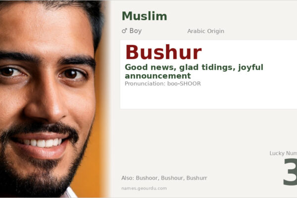 Bushur Name Meaning — Arabic Origin, Boy Name & Details (2025)