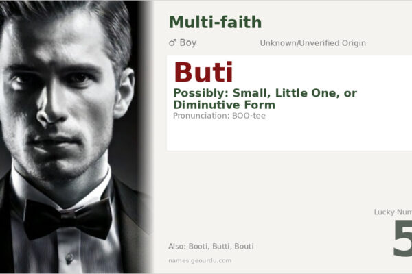 Buti Name Meaning — Origin, Gender & Details (2025)