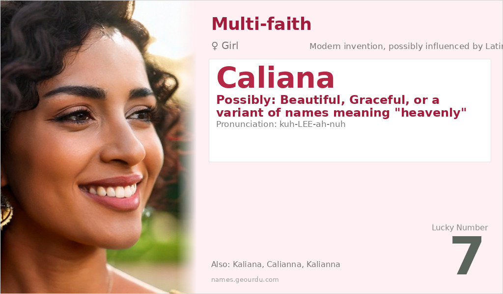 Caliana Name Meaning and Details