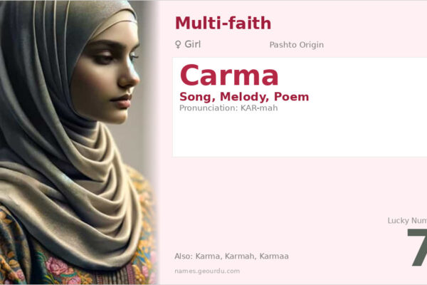 Carma Name Meaning — Pashto Origin, Girl’s Name & Cultural Significance (2025)