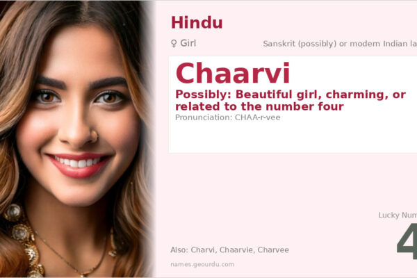 Chaarvi Name Meaning — Origin, Gender & Details (2025)