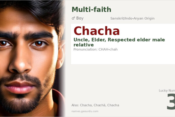 Chacha Name Meaning — Origin, Gender & Details (2025)