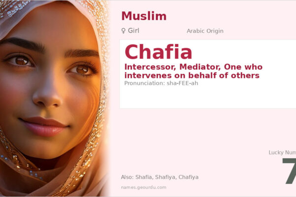 Chafia Name Meaning — Arabic Origin, Girl Name & Details (2025)