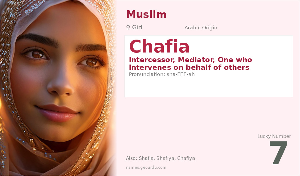 Chafia Name Meaning and Details