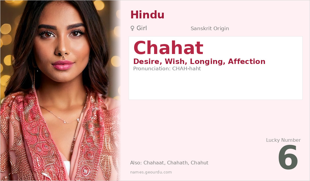 Chahat Name Meaning and Details