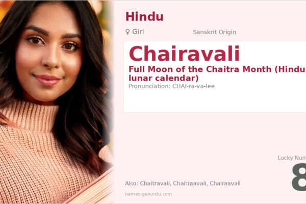Chairavali Name Meaning — Hindu Girl Name Origin & Details (2025)