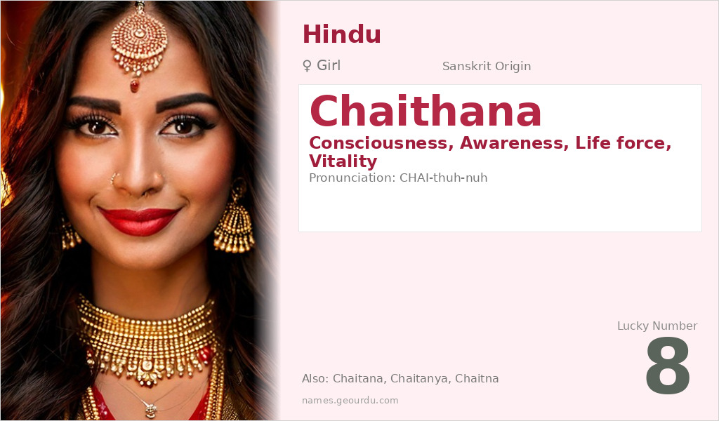 Chaithana Name Meaning and Details