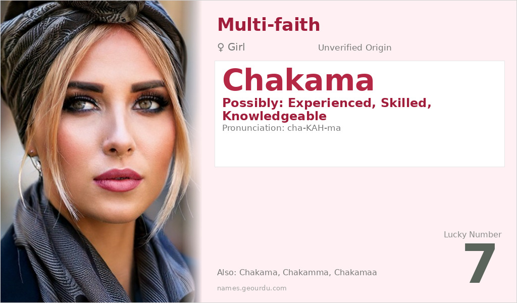Chakama Name Meaning and Details
