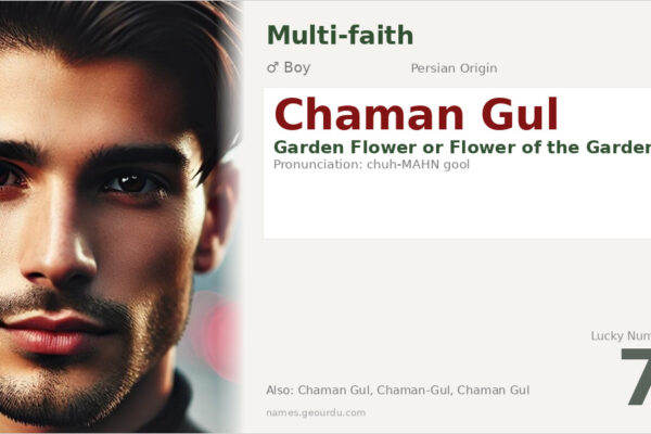 Chaman Gul Meaning — Origin, Gender & Details (2025)