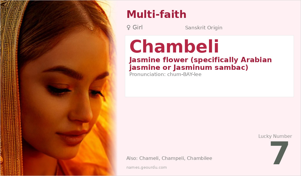 Chambeli Name Meaning and Details