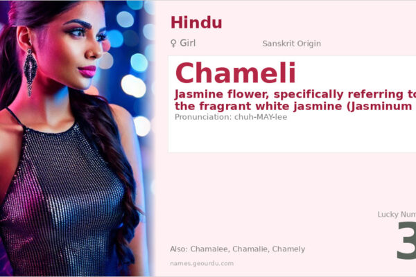 Chameli Name Meaning — Jasmine Flower Origin & Details (2025)