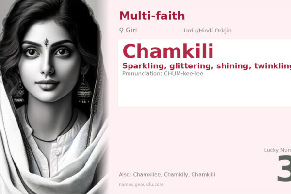 Chamkili Name Meaning — Sparkling Origin, Girl Name & Details (2025)