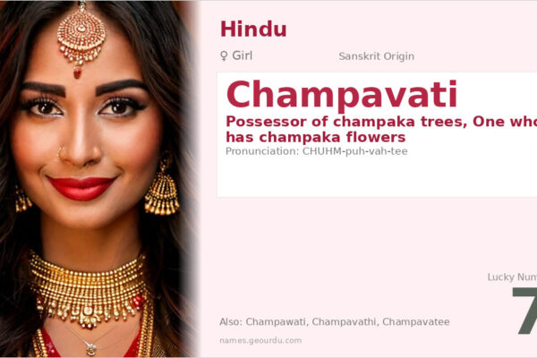 Champavati Name Meaning — Sanskrit Origin, Hindu Girl Name & Details