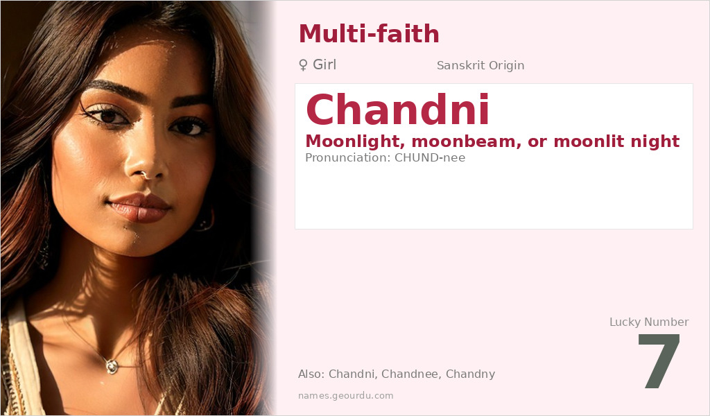 Chandni Name Meaning and Details