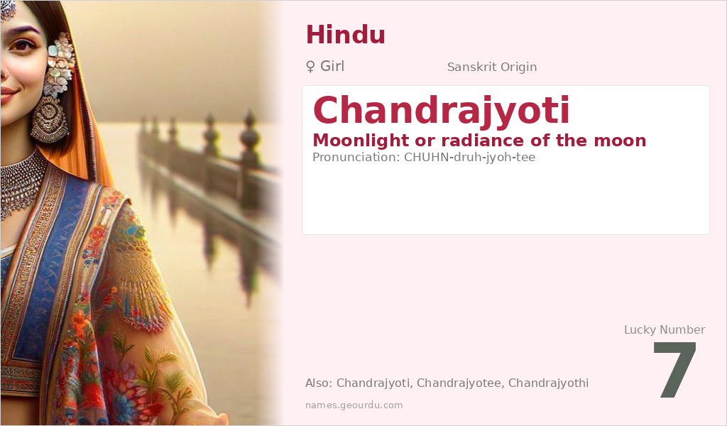 Chandrajyoti Name Meaning and Details