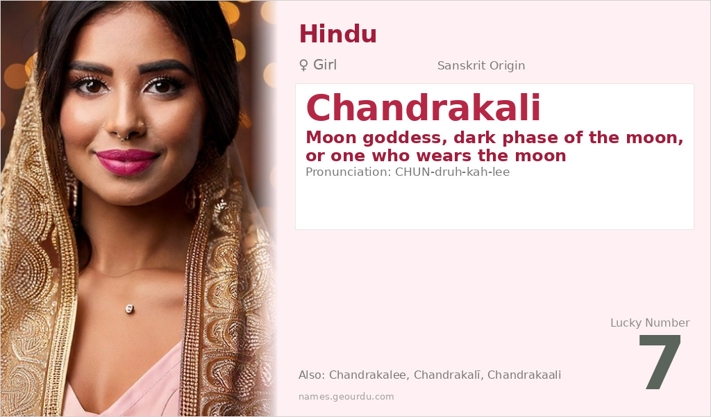 Chandrakali Name Meaning and Details