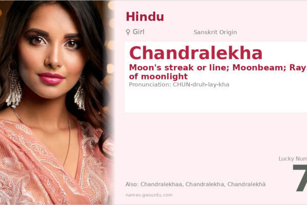 Chandralekha Name Meaning — Sanskrit Origin, Girl Name & Details (2025)