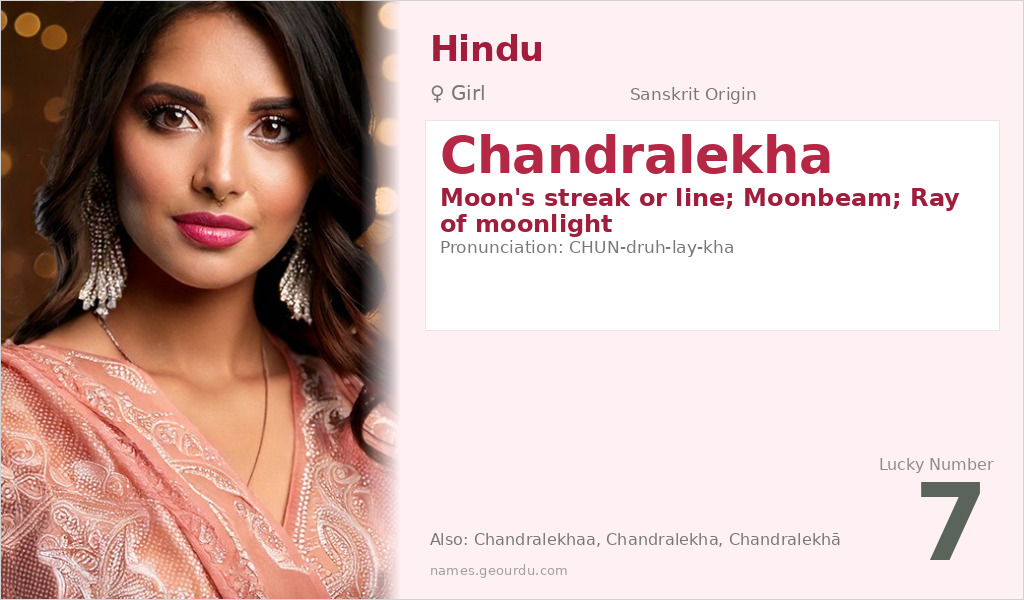 Chandralekha Name Meaning and Details