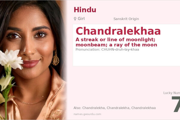 Chandralekhaa Meaning — Sanskrit Origin, Girl Name & Details (2025)