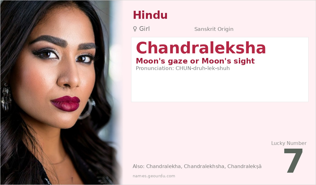 Chandraleksha Name Meaning and Details